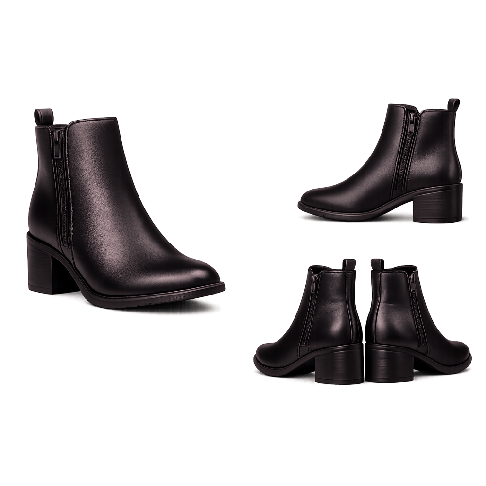 Faux Leather Ankle Boots alternate view